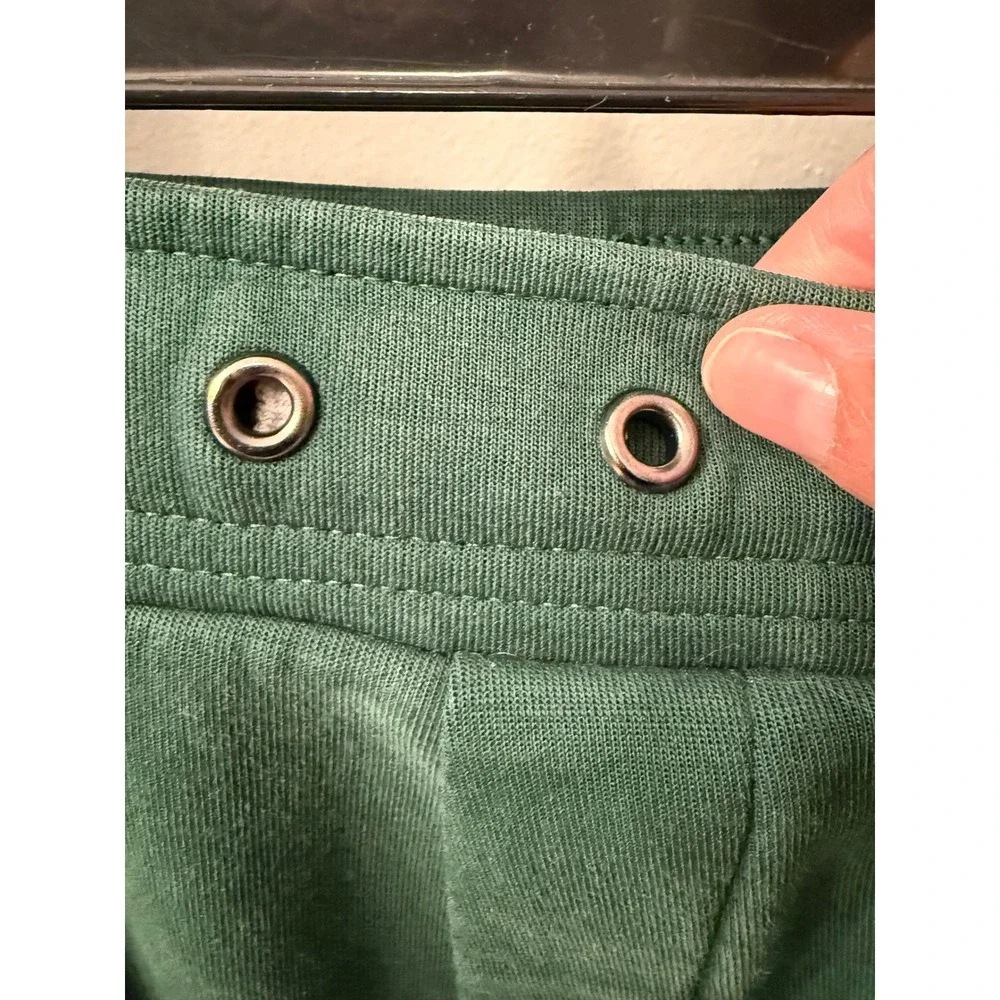 Polo Ralph Lauren Mens Green Double-Knit Cargo Jogger Sweatpants Size M